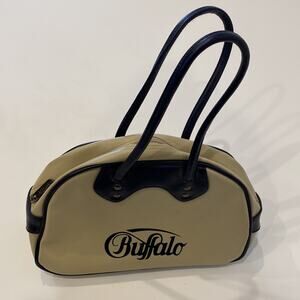 Buffalo Navy & Cream Zipper Purse Vintage Y2K 1990’s Retro Style Bag